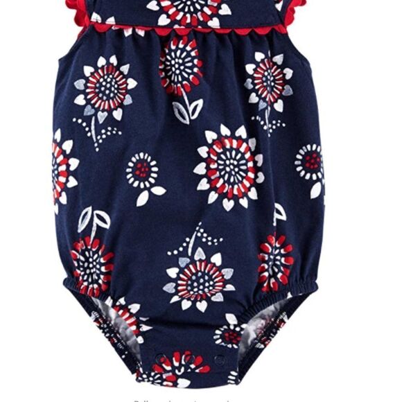 NEW Carter's Baby First‎ 4th of July Bodysuit girl - Picture 2 of 2